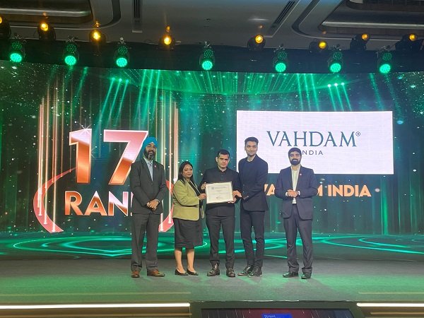 VAHDAM India Ranks 17 on India’s Great Mid-size Workplaces 2025