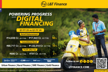 L&T Finance Ltd. Records Consolidated PAT of Rs. 701 Crore for the First Quarter Ended June 30, 2025 (Q1FY26), up 10% QoQ and 2% YoY