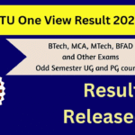 AKTU One View Result 2025 for odd semester exams