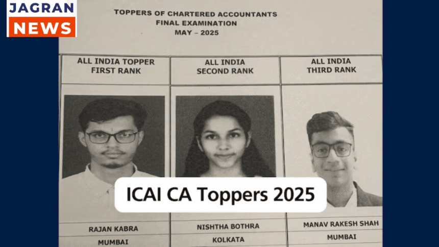ICAI CA Topper Report 2025