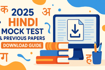 मॉक टेस्ट और पिछले साल के पेपर 2025 – डाउनलोड गाइड
