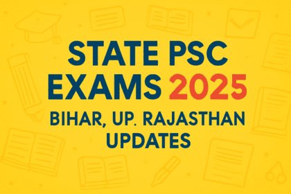 State PSC Exams 2025 – Bihar, UP, Rajasthan Updates