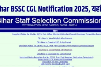 BSSC CGL 2025 Notification: 1481 Graduate‑Level पदों पर ऑनलाइन आवेदन शुरू