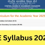 CBSE / State Board Syllabus 2025 – Latest Updates