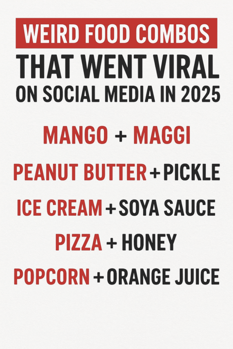 सोशल मीडिया पर वायरल हुए अजीबो-गरीब फूड कॉम्बिनेशन्स