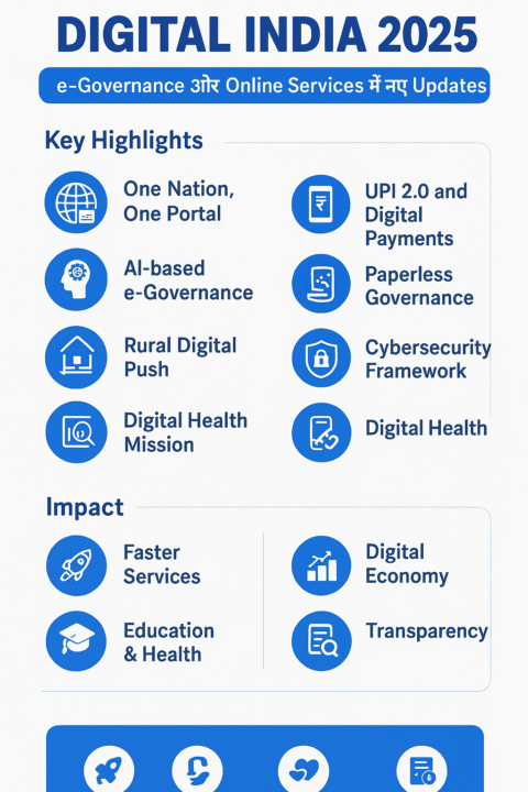Digital India 2025 – e-Governance और Online Services में नए Updates