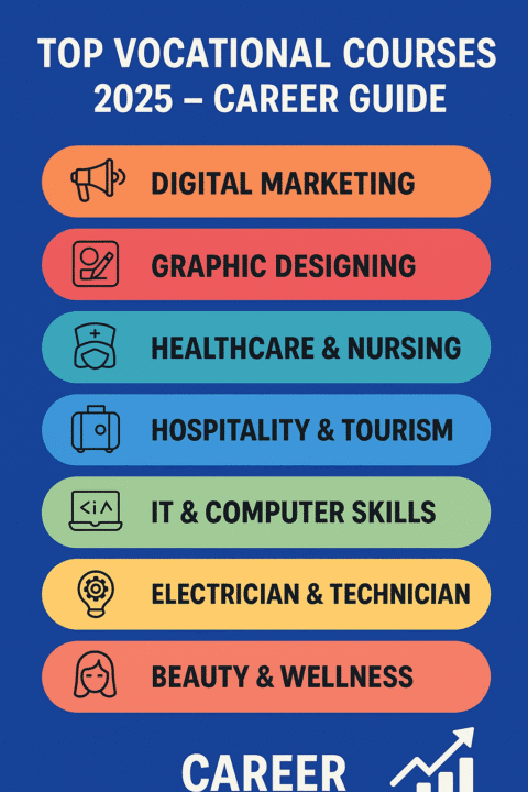 Vocational Courses 2025 – Students Career Guide | Skill Development & Jobs