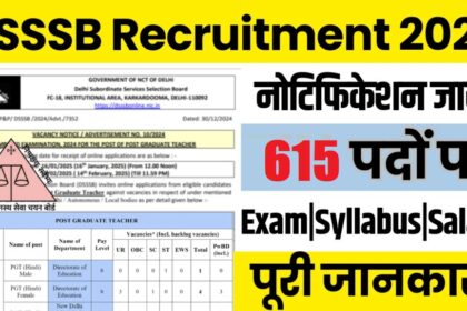 DSSSB Non-Teaching भर्ती 2025: 600+ पदों पर आवेदन शुरू, 10वीं पास के लिए सुनहरा मौका