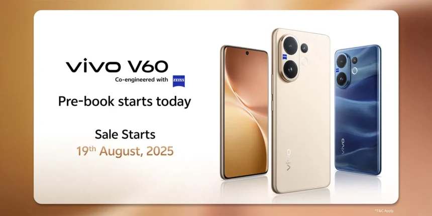 Vivo V60 5G: भारत में लॉन्च हुआ 6500mAh बैटरी और 50MP ट्रिपल कैमरा वाला स्मार्टफोन
