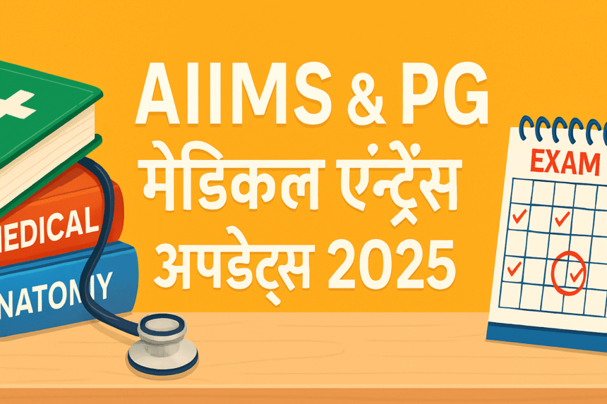 AIIMS & PG Medical Entrance Updates 2025 – पूरी जानकारी और तैयारी गाइड