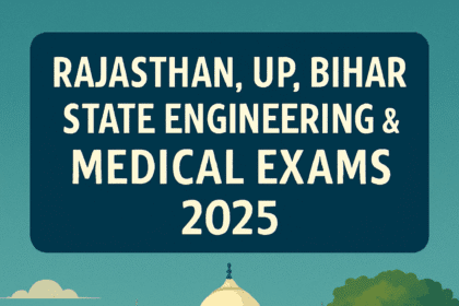 State Engineering & Medical Exams 2025 – राजस्थान, यूपी और बिहार के छात्रों के लिए गाइड