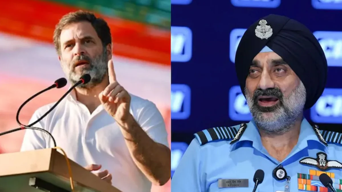 केंद्रीय मंत्री किरेन रिजिजू का राहुल गांधी पर हमला – ‘ऑपरेशन सिंदूर’ बयान पर IAF चीफ का खंडन