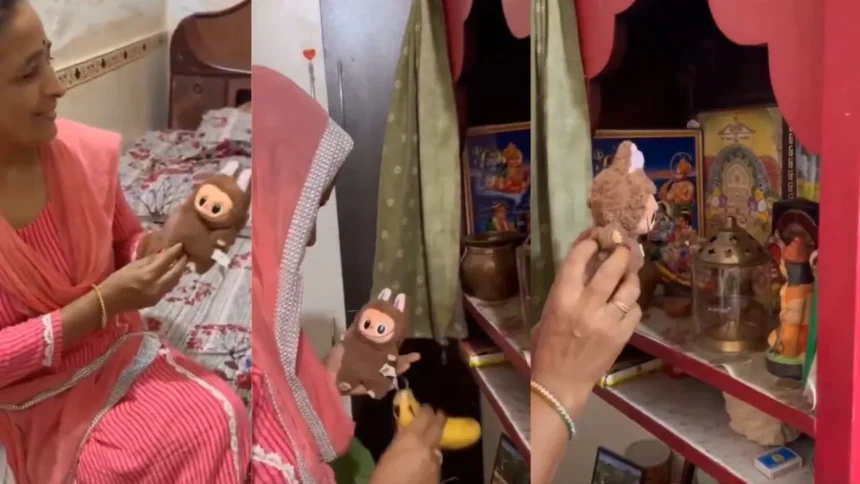 Labubu डॉल पूजा वायरल वीडियो – इंटरनेट पर ट्रेंड