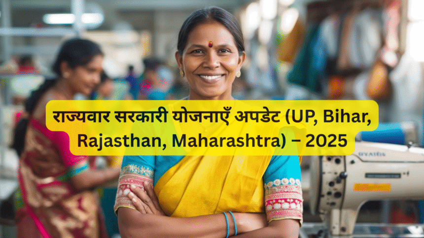 राज्यवार सरकारी योजनाएँ अपडेट (UP, Bihar, Rajasthan, Maharashtra) – 2025