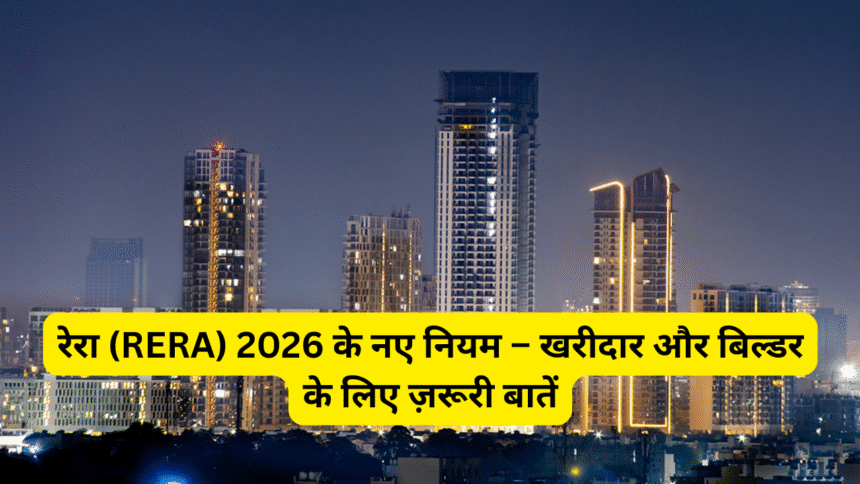 रेरा (RERA) 2026 के नए नियम – खरीदार और बिल्डर के लिए ज़रूरी बातें