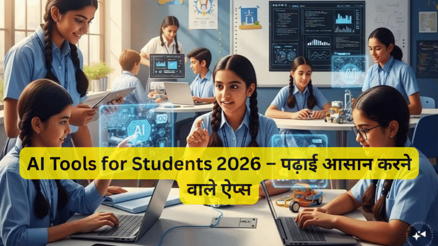 AI Tools for Students 2026 – पढ़ाई आसान करने वाले ऐप्स