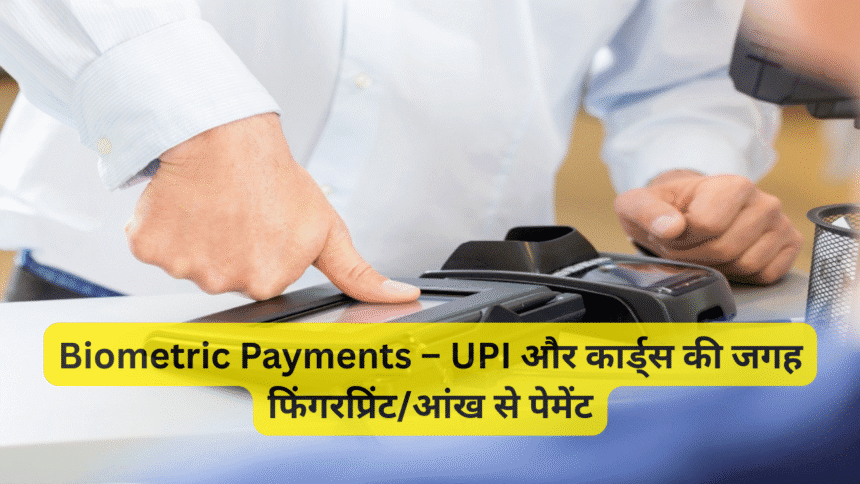 Biometric Payments – UPI और कार्ड्स की जगह फिंगरप्रिंट/आंख से पेमेंट