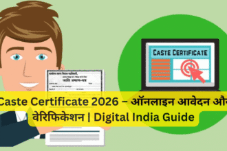 Caste Certificate 2026 – ऑनलाइन आवेदन और वेरिफिकेशन | Digital India Guide