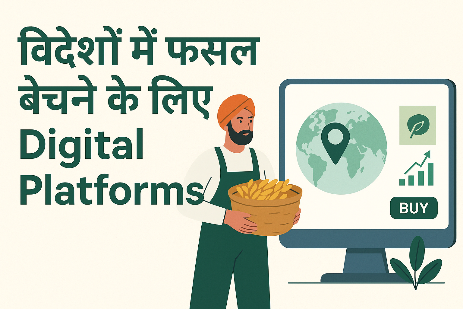 विदेशों में फसल बेचने के लिए Digital Platforms