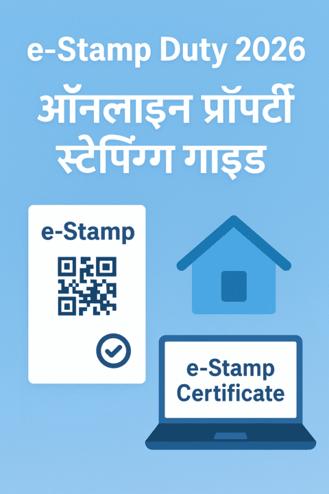 e-Stamp Duty 2026 &ndash; ऑनलाइन प्रॉपर्टी स्टैम्पिंग और रजिस्ट्रेशन गाइड