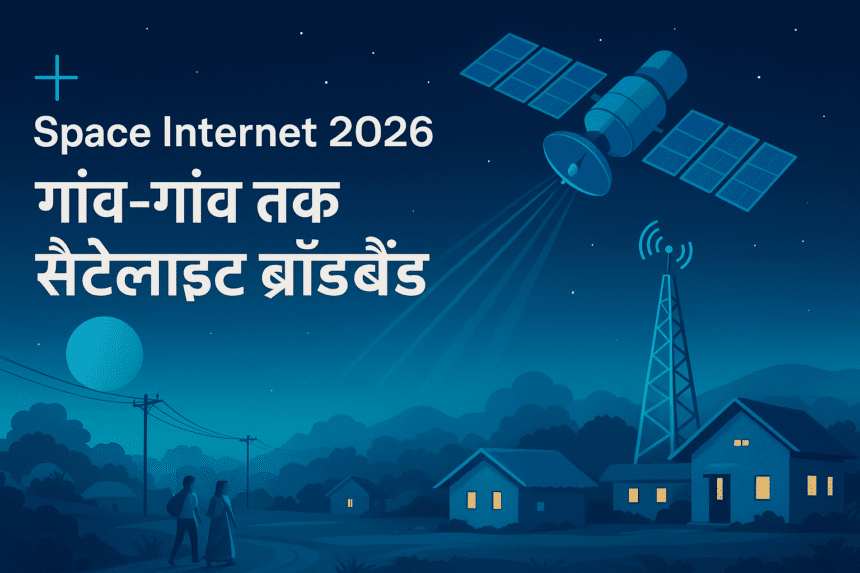 Space Internet 2026 – गांव-गांव तक सैटेलाइट ब्रॉडबैंड की क्रांति