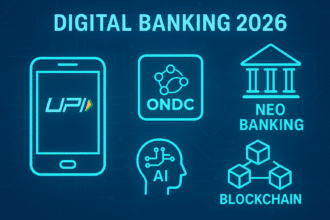 डिजिटल बैंकिंग 2026 – UPI, ONDC और नियो बैंकिंग का भविष्य