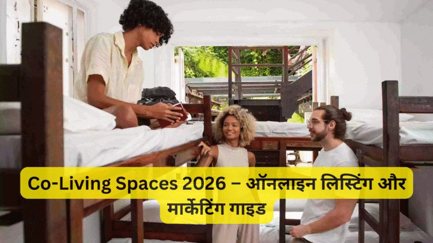 Co-Living Spaces 2026 – ऑनलाइन लिस्टिंग और मार्केटिंग गाइड
