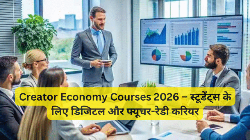 Creator Economy Courses 2026 – स्टूडेंट्स के लिए डिजिटल और फ्यूचर-रेडी करियर