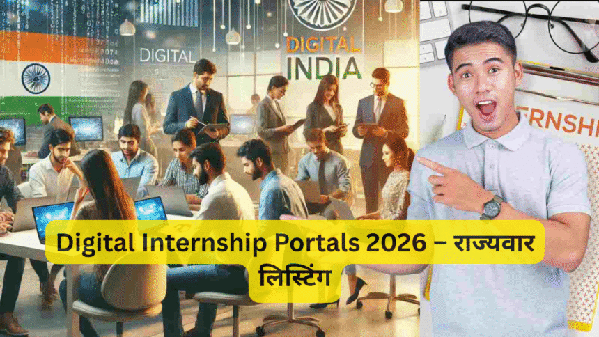 Digital Internship Portals 2026 – राज्यवार लिस्टिंग
