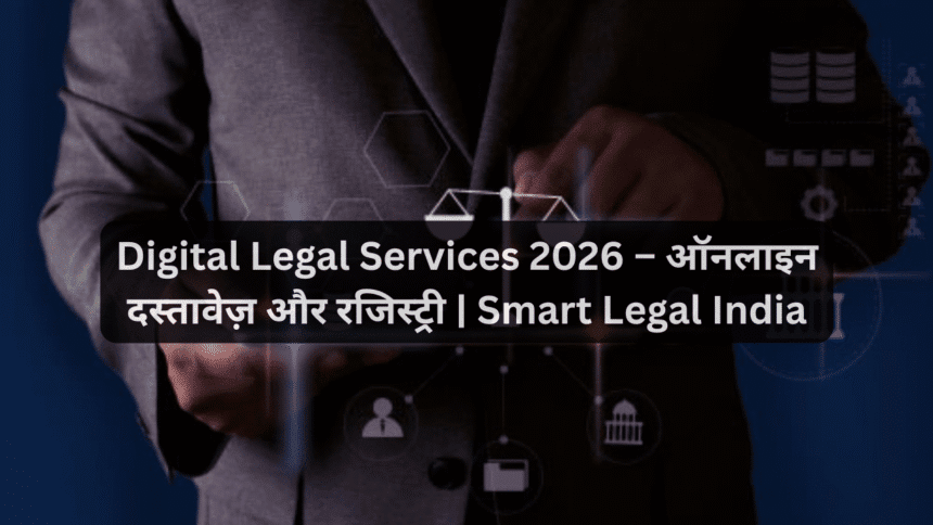 Digital Legal Services 2026 – ऑनलाइन दस्तावेज़ और रजिस्ट्री | Smart Legal India