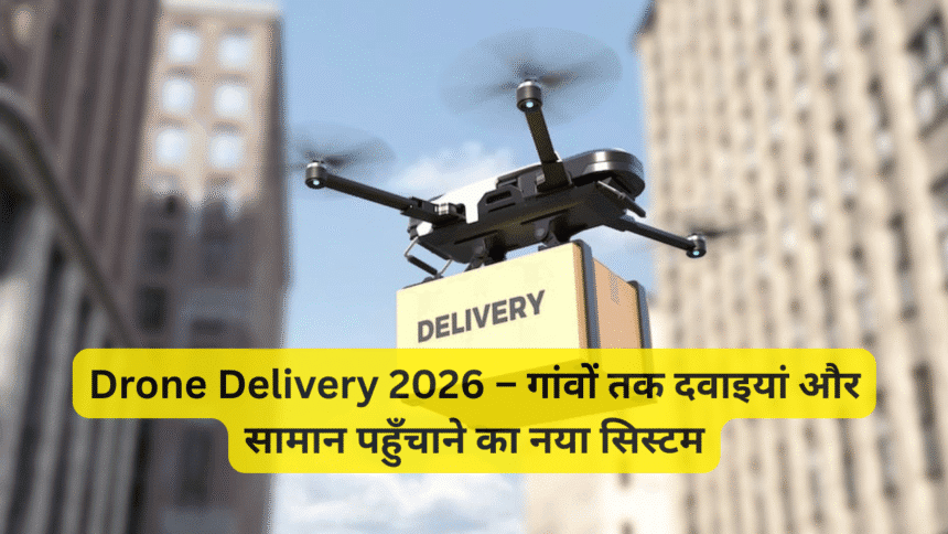 Drone Delivery 2026 – गांवों तक दवाइयां और सामान पहुँचाने का नया सिस्टम