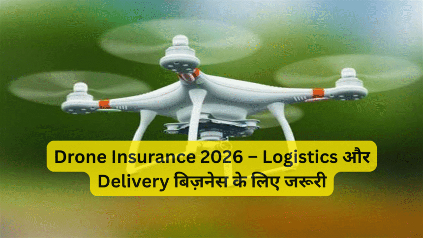 Drone Insurance 2026 – Logistics और Delivery बिज़नेस के लिए जरूरी