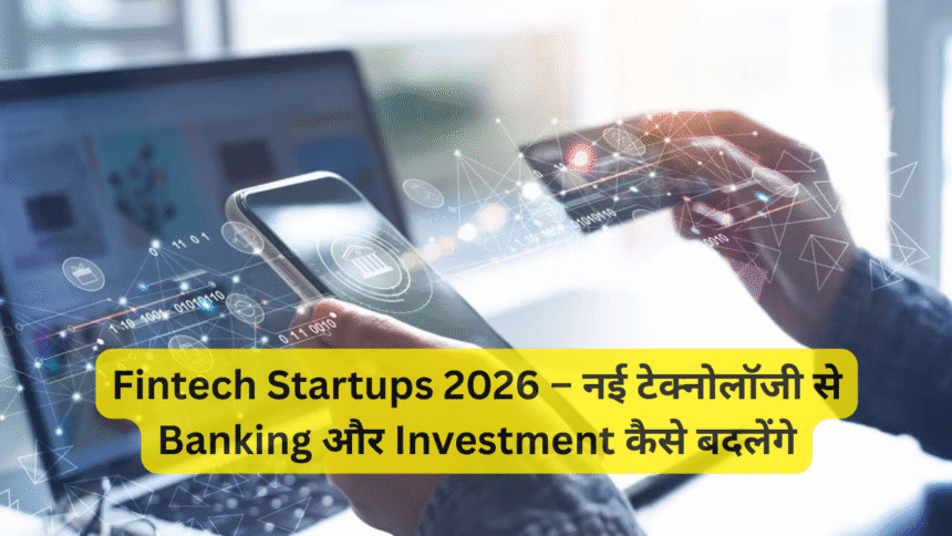 Fintech Startups 2026 – नई टेक्नोलॉजी से Banking और Investment कैसे बदलेंगे