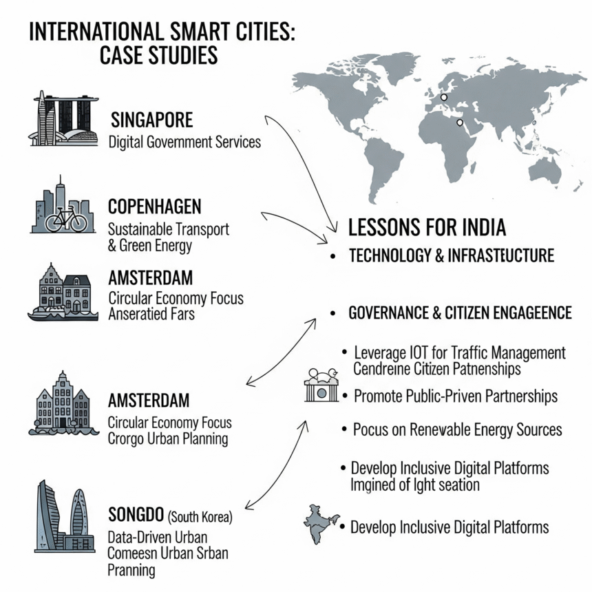 अंतरराष्ट्रीय स्मार्ट सिटीज़ और भारत के लिए सीख