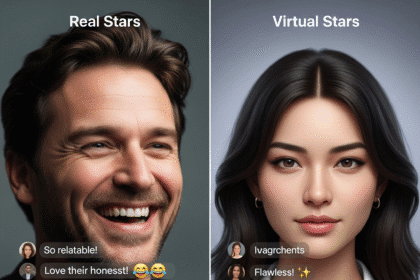 Social Media Reactions – Real Stars vs Virtual Stars