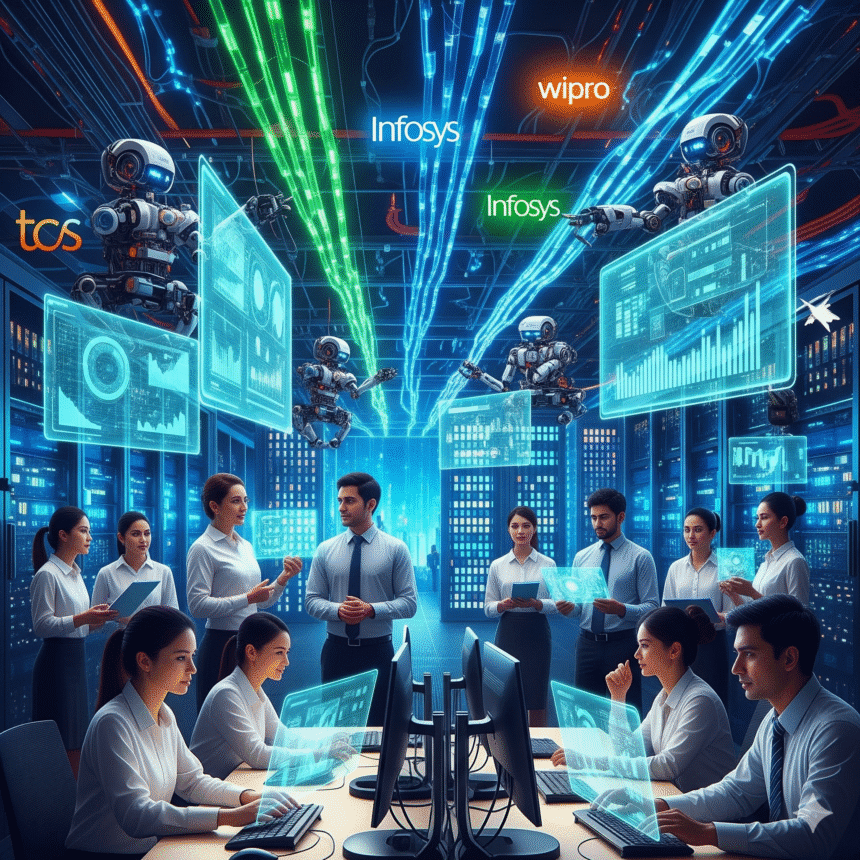 How Indian IT Giants (TCS, Infosys, Wipro) are Using Robotics
