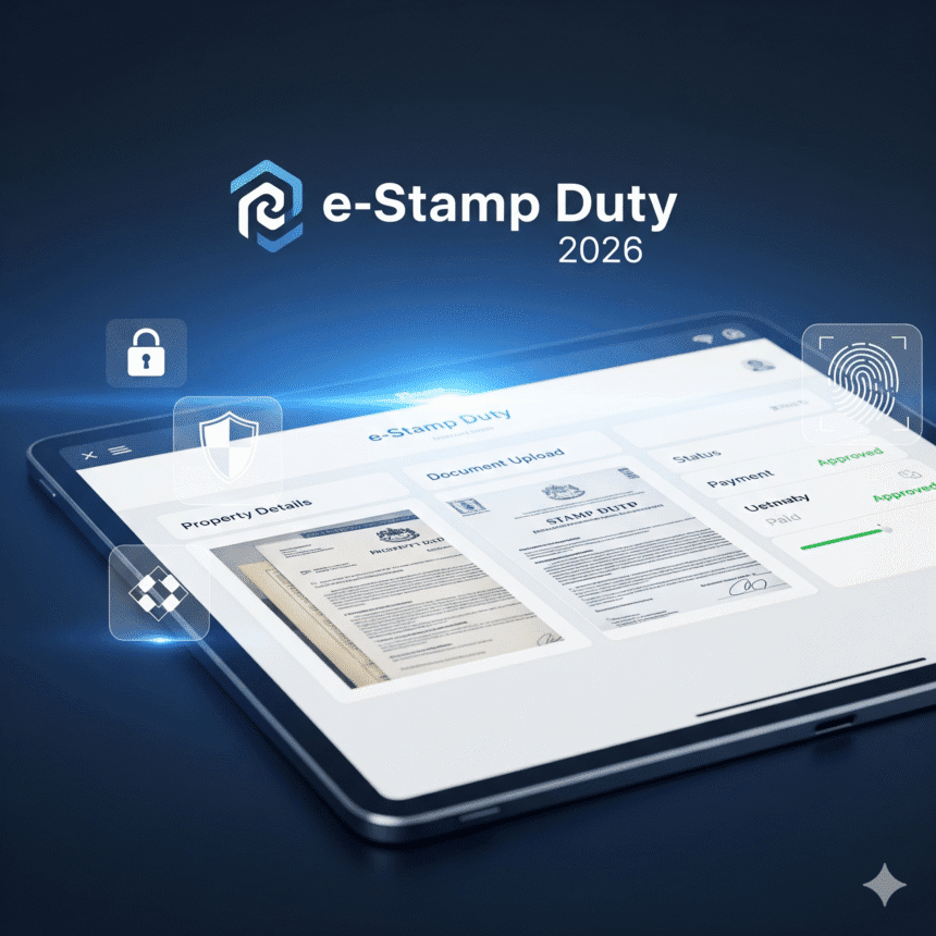 e-Stamp Duty 2026 – ऑनलाइन प्रॉपर्टी स्टैम्पिंग और रजिस्ट्रेशन गाइड