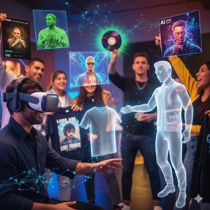 फैन क्लब्स और AI-जनरेटेड सेलिब्रिटी मर्चेंडाइजिंग – फैंस का नया अनुभव