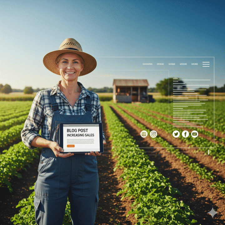 किसान वेबसाइट और ब्लॉग बनाकर बिक्री बढ़ाना