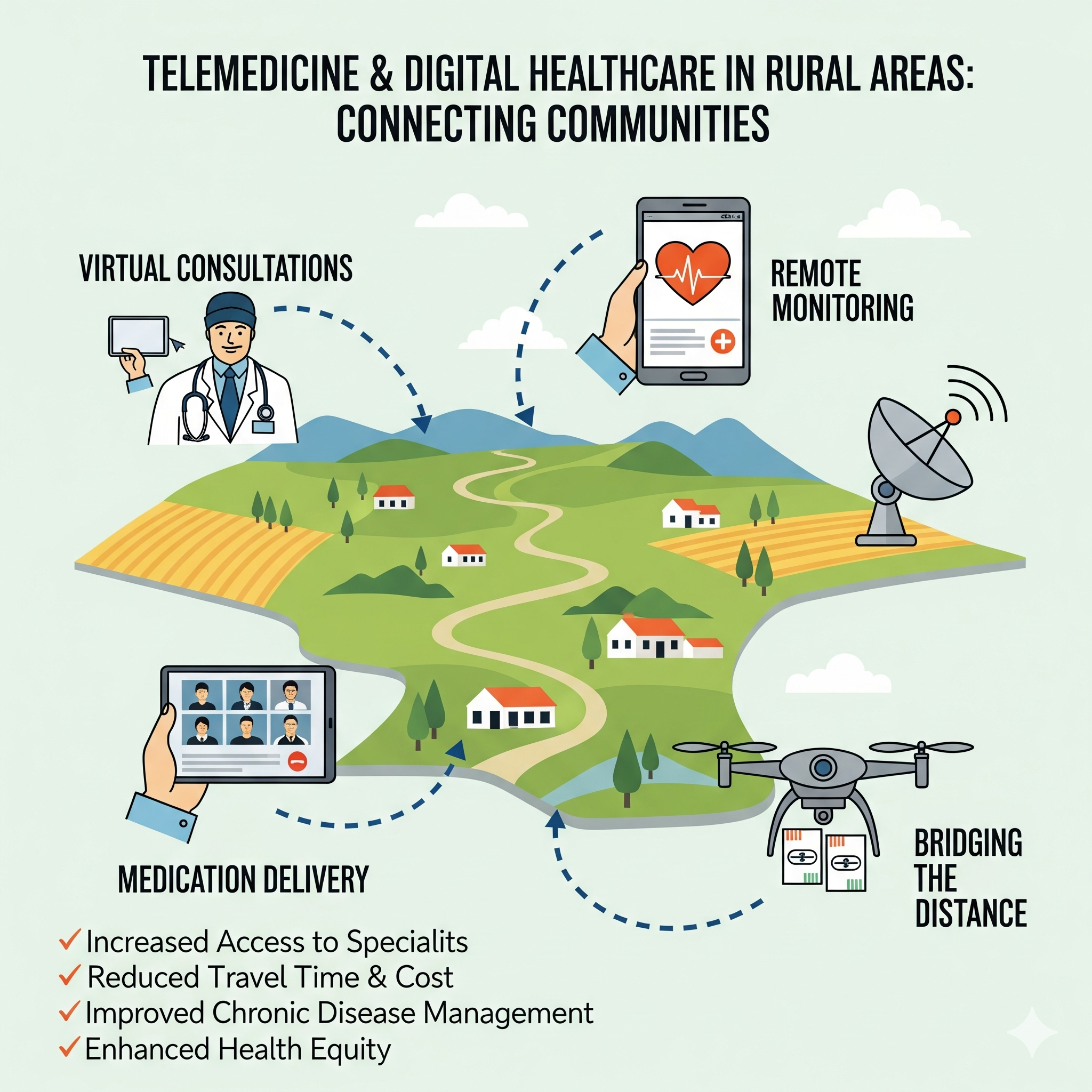 Telemedicine और Digital Healthcare in Rural Areas