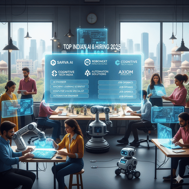 Indian Startups in AI & Robotics – Top Companies Hiring in 2025