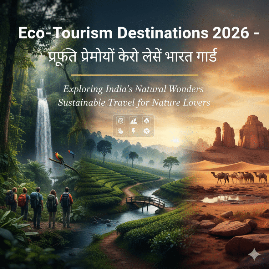 Eco-Tourism Destinations 2026 – प्रकृति प्रेमियों के लिए भारत गाइड