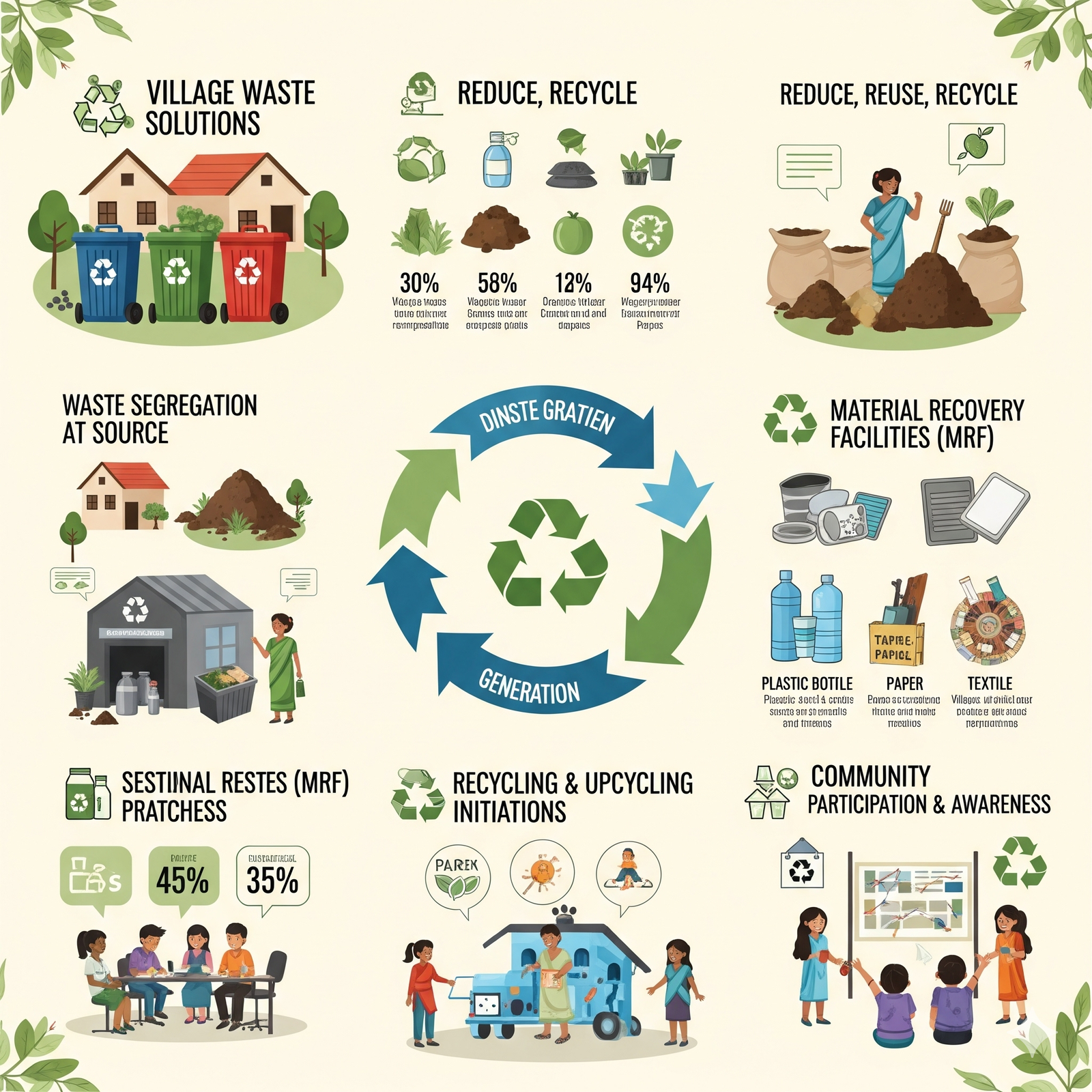 Waste Management और Recycling Solutions in Villages