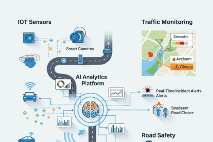 AI और IoT द्वारा ट्रैफिक मॉनिटरिंग और रोड सेफ्टी