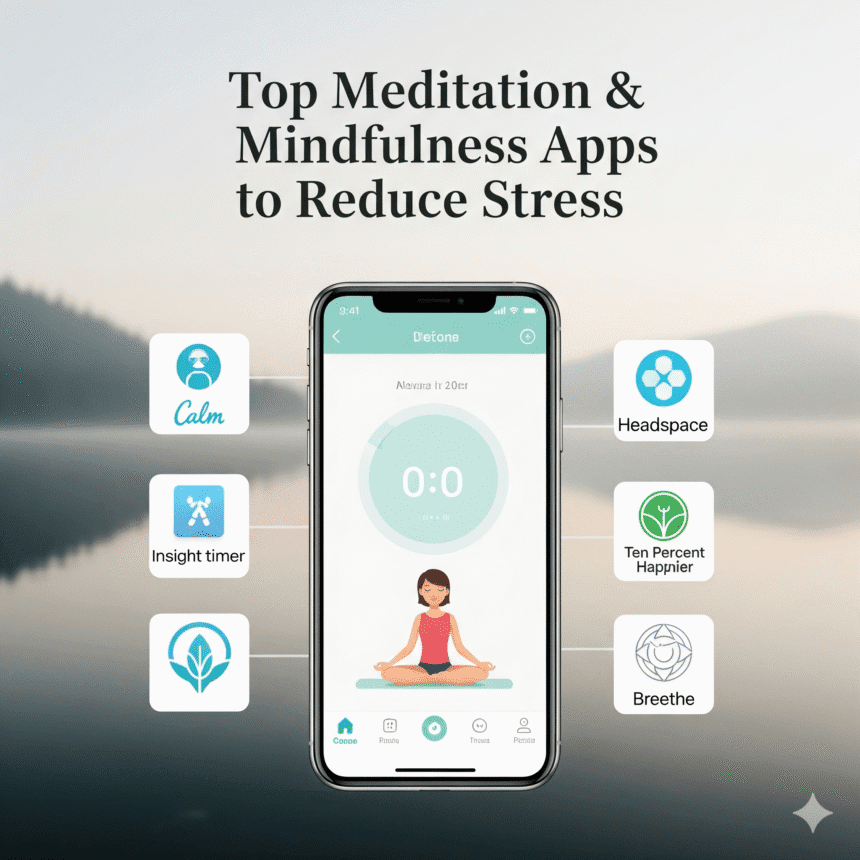 मेडिटेशन और माइंडफुलनेस ऐप्स – तनाव कम करने के लिए टॉप विकल्प