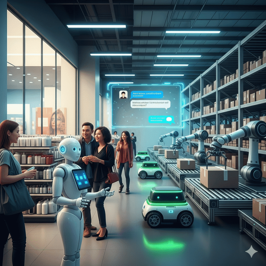 Retail & E-commerce में AI Chatbots & Robotics Jobs