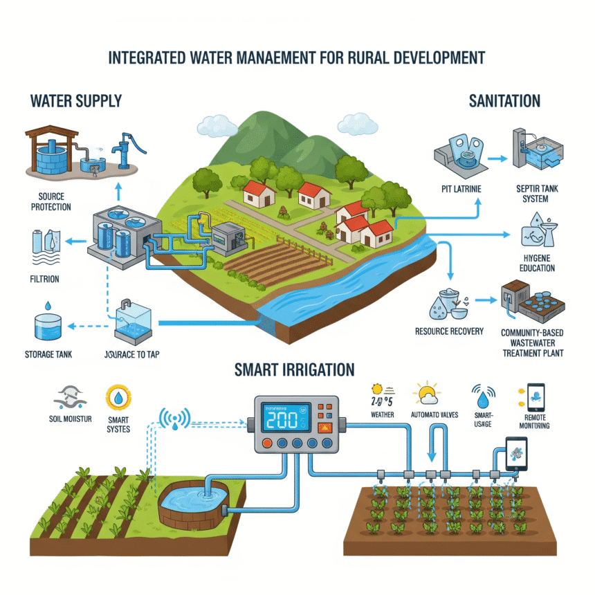 Water Supply, Sanitation & Smart Irrigation Systems in Rural Areas