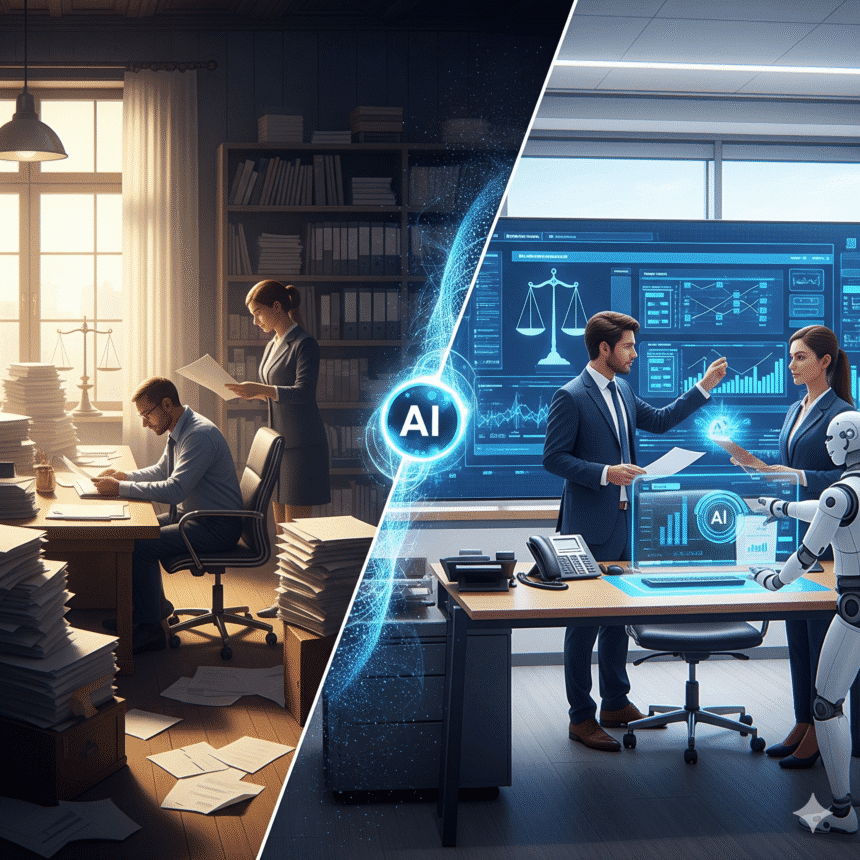 कानूनी और प्रशासनिक नौकरियाँ – AI का प्रभाव वकील और क्लर्क पर