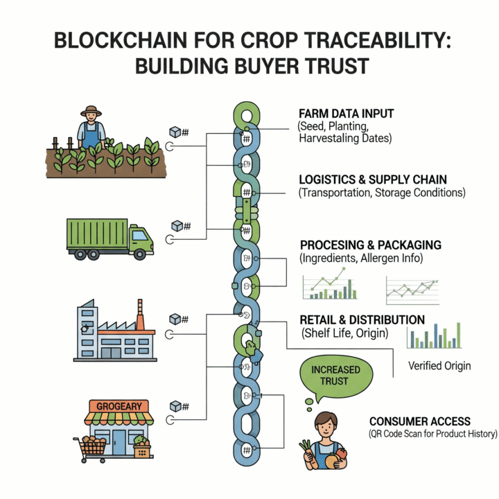 Blockchain से फसल की ट्रेसिबिलिटी &ndash; खरीदार का भरोसा बढ़ेगा