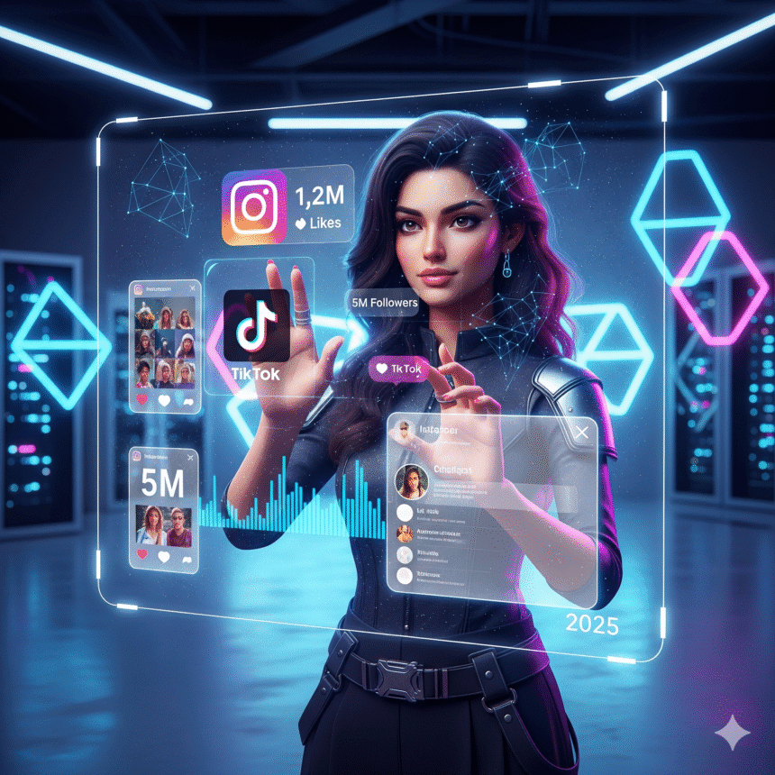 AI Actresses & Virtual Influencers 2025 – Bollywood और Social Media का नया ट्रेंड